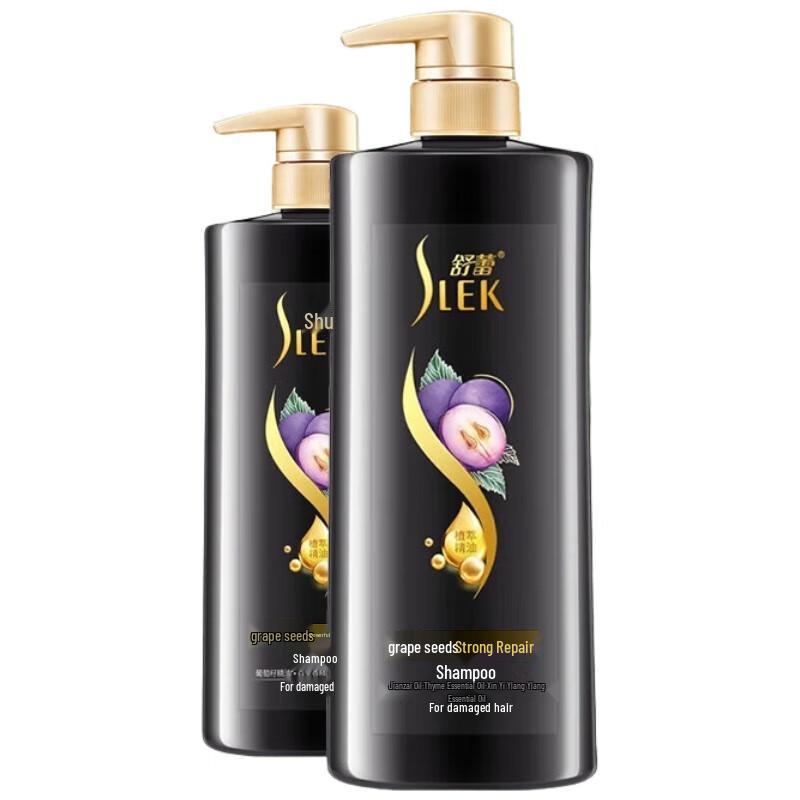Slek Grape Seed Strengthening Repair Shampoo (2 x 500ml)