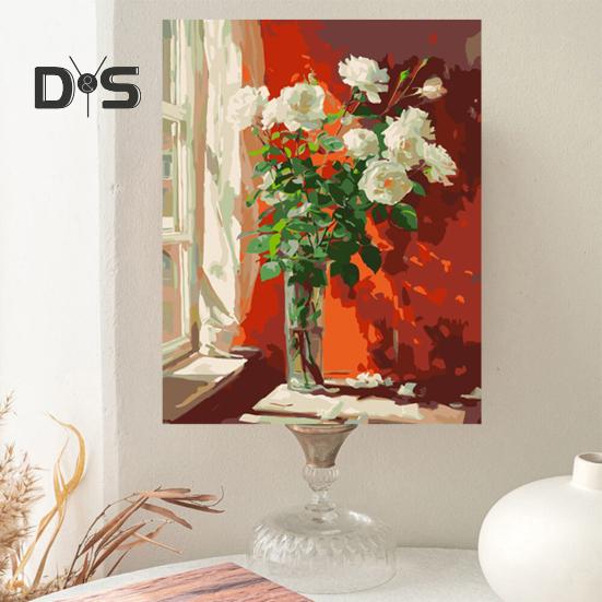 1 комплект для самостоятельной рисования маслом для взрослых с деревянным мольбертом, набор для самостоятельной раскраски по номерам, набор для развития практических навыков