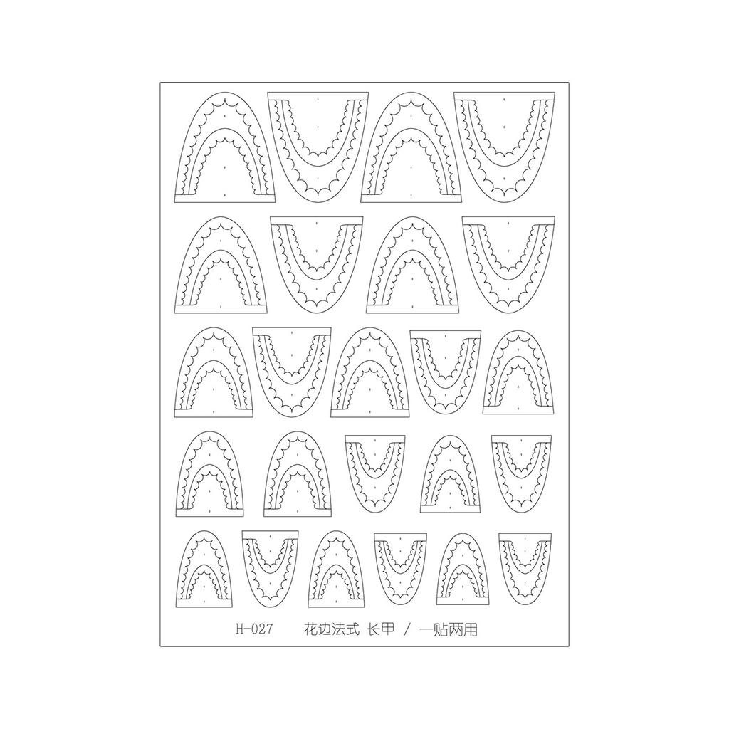 Многофункциональные полые кружевные французские наклейки для ногтей, самоклеящиеся слайдеры, наклейки для нейл-арта, украшения, инструменты для DIY омбре дизайна ногтей