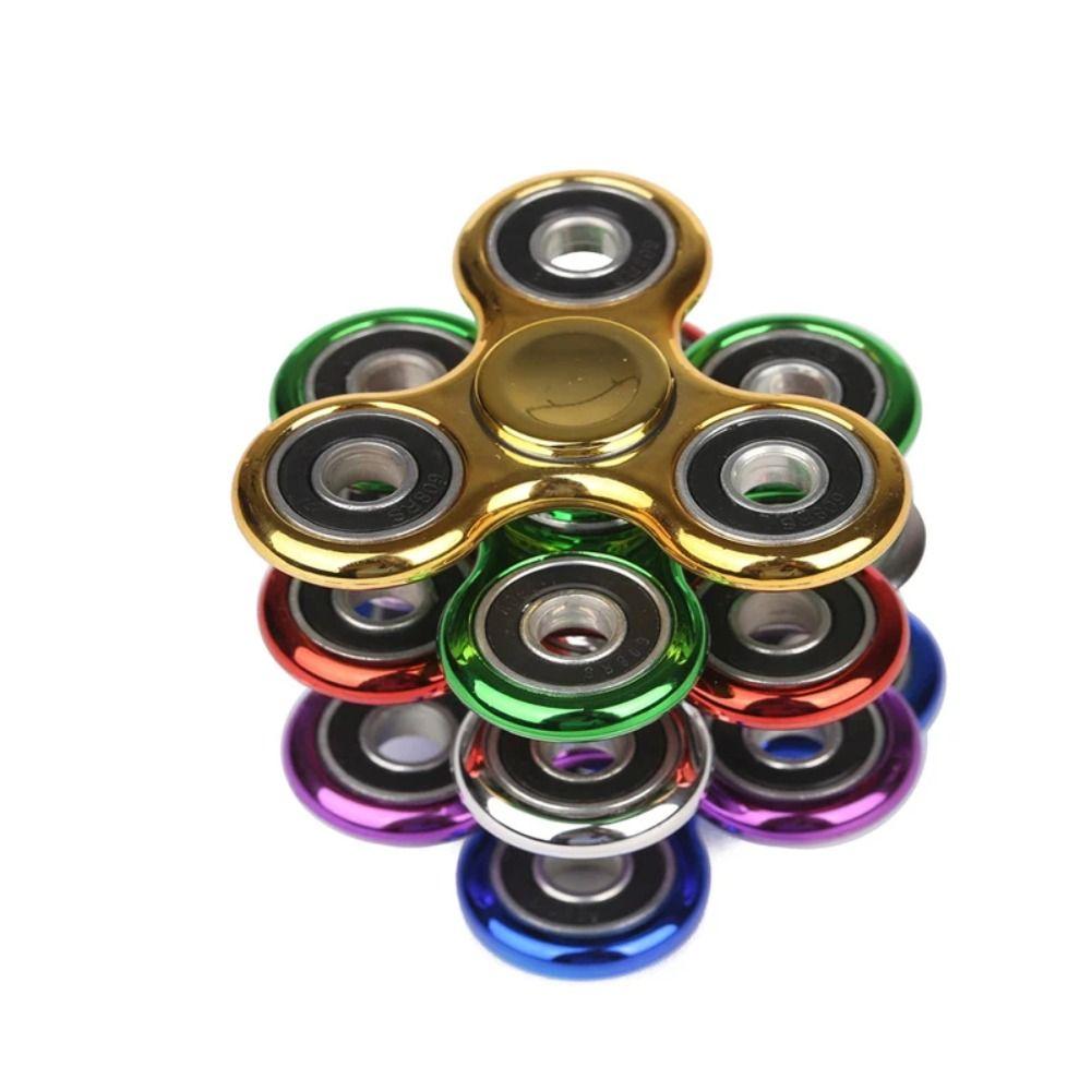 4 Bearings Hand Spinner Plating Fingertip Decompression Toy Fingertip Gyroscope Adult