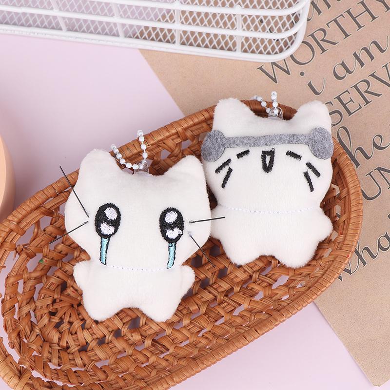 Милый плюшевый брелок-подвеска в виде кошки, аксессуары для сумок для девочек, кулон в виде куклы Kawaii, брелок для ключей