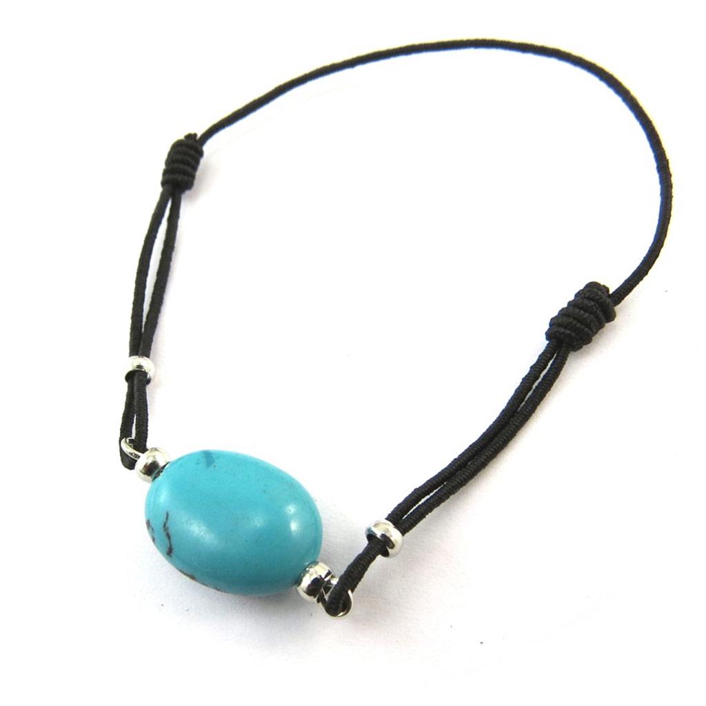 Les Trésors De Lily [N3737] - Turquoise 'Minéralia' Designer Bracelet