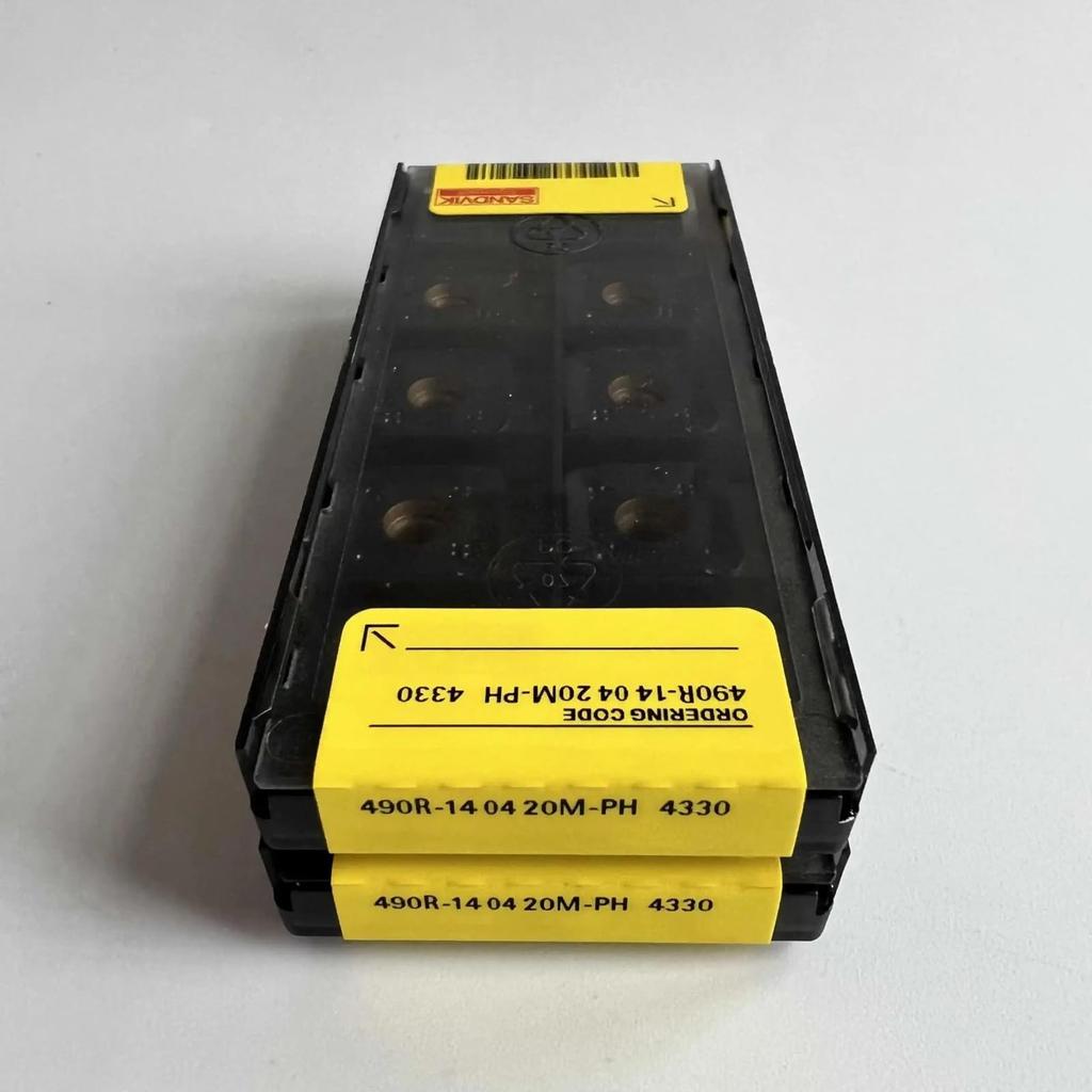 Original Sandvik / 490R-140420M-PH 4330 /Carbide CNC Blade 10 PCS
