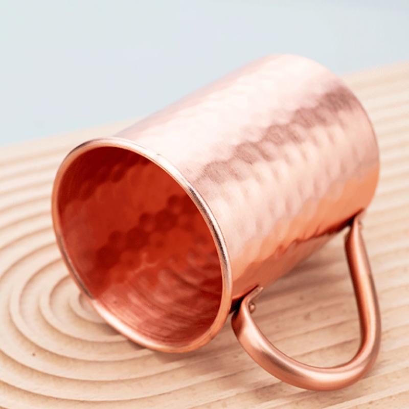 400 мл 100% Медь Кружка для Moscow Mule Коктейльный Бокал для Вина Чеканная Медная Кружка для Пива Кружка для Кофе Кружка для Молока Барная Кружка Посуда Долговечная