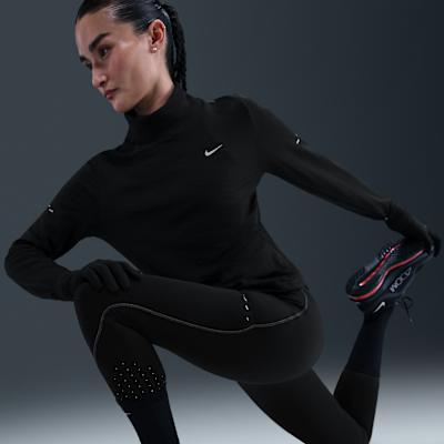 Nike Женские черные брюки для бега, средние