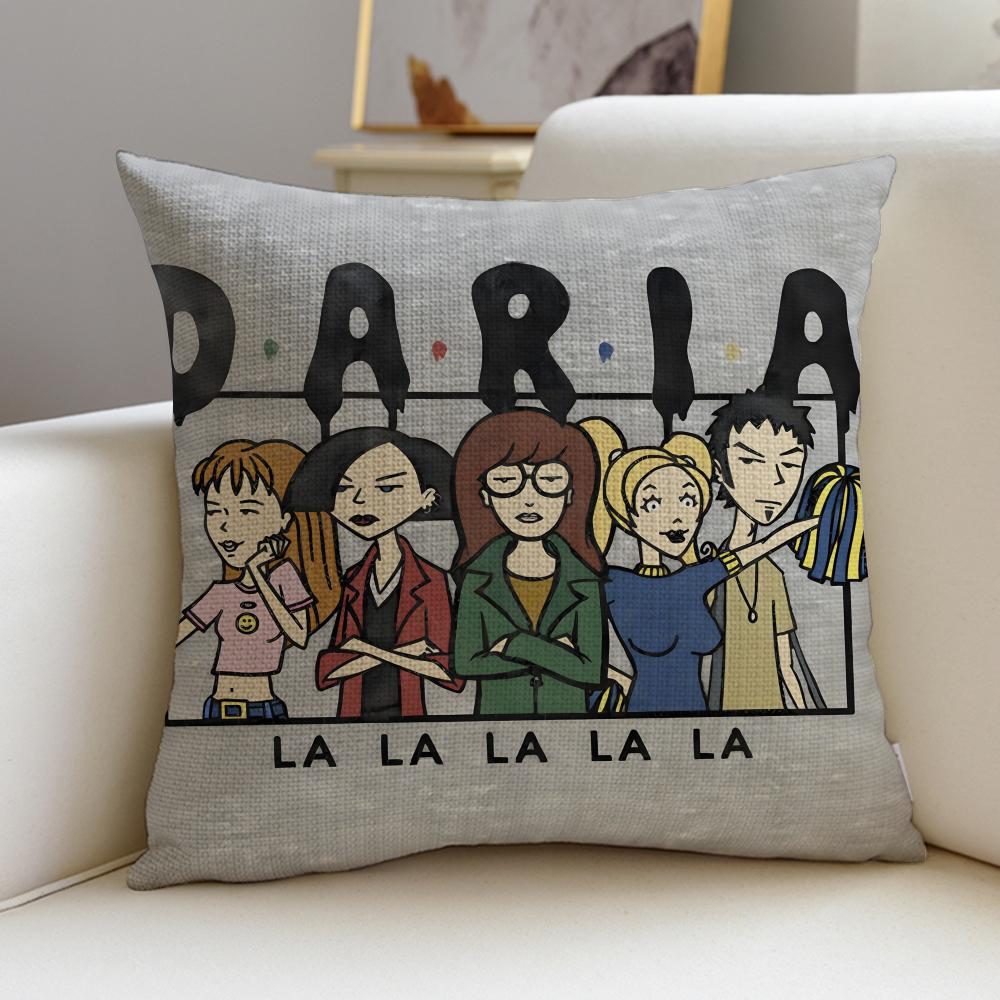 Edgy DDariaS Cushion Cover Breathable and skinfriendly linen pillowcase square removable and washable cushion