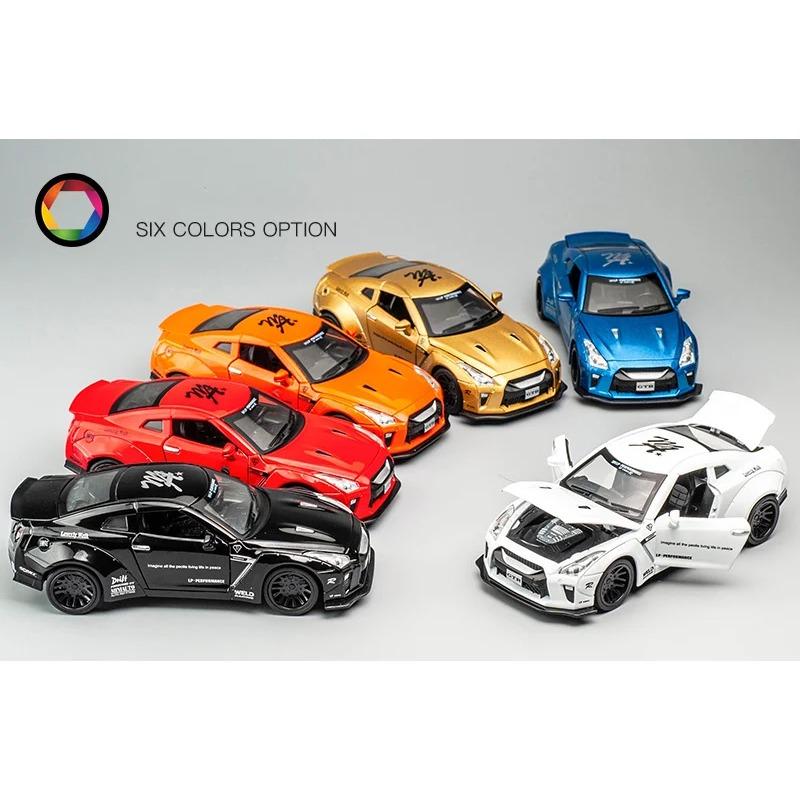 1/32 NISSAN GTR гоночный автомобиль литые модели и игрушечные транспортные средства игрушечные машинки бесплатная доставка детские игрушки для детей подарки мальчик игрушка