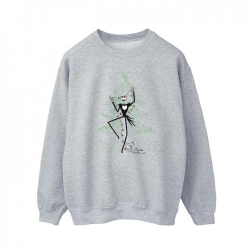 Disney Mens The Nightmare Before Christmas Tree Green Sweatshirt