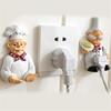 Cartoon Chef Shape Hooks Home Decor Wall Door Kitchen Hanger Plug Towel Hook