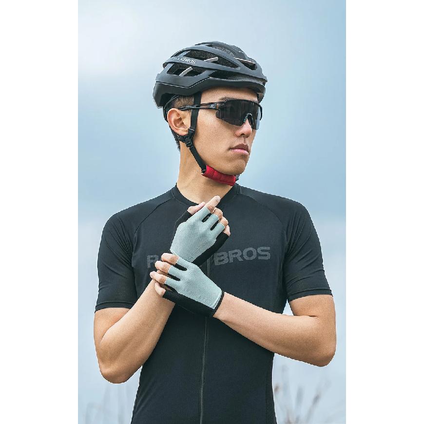 ROCKBROS Bike Gloves Half Finger Summer Breathable Anti-slip SBR Pad Shockproof MTB Road Bicycle Gloves Cycling Shorts Gloves