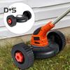 Lawn Mower Auxiliary Wheels Universal Lawn Mower Support Wheels Easy Install Grass Trimmer Wheels Attachment for Comfortable Mowing