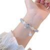 Practical Light Opal Blue Moonlight Bracelet Stylish Jewelry Accessory for Trendy Women and Girls Outfits Casual Wear