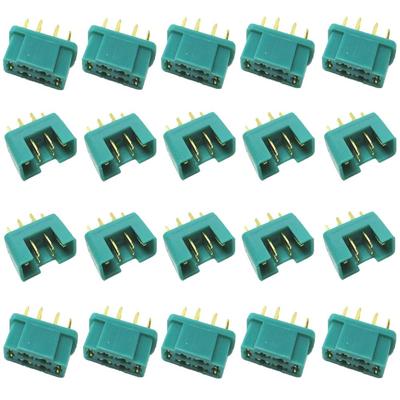 LinsyRC 10 пар Позолоченные 6-контактные разъемы MPX Male to Female RC Коннекторы для RC Автомобилей и Квадрокоптеров