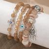 Новинка 2023 года, комплект браслетов из бисера в богемном стиле для женщин, модные браслеты с эластичной цепочкой и кисточками, женские модные ювелирные изделия для вечеринок, подарки премиум-класса