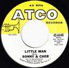 7inch Record SONNY & CHER - Little Man 456440 ATCO Records 1966 US Rock Used