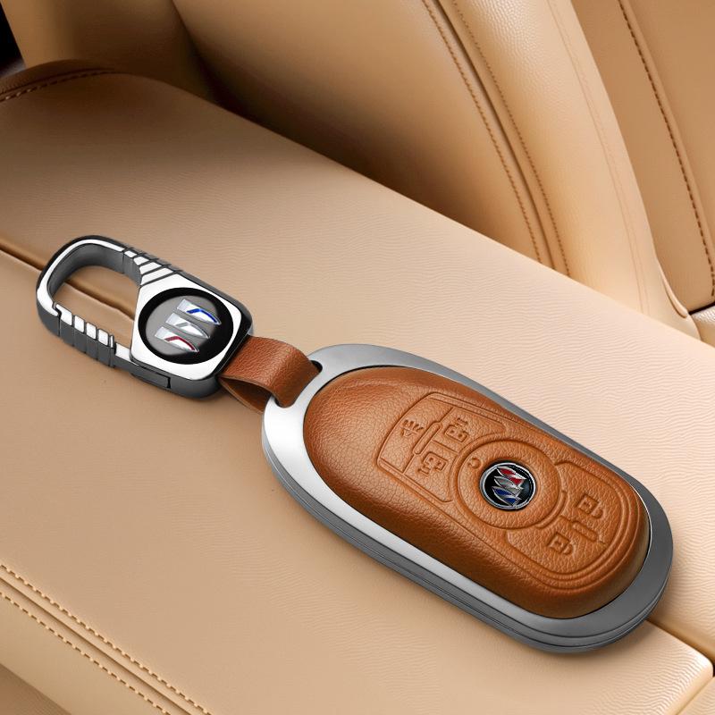 Совместимый чехол для ключей для Buick Encore, Envision, Regal, Envision GX/Flag Моделей, Дизайн с пряжкой-ракушкой.