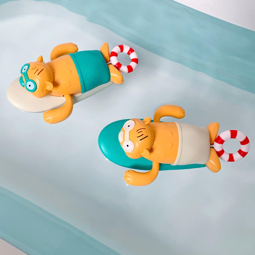 Мультяшная черепаха бобер плавающая модель заводной часовой механизм детская игрушка для ванны с водой