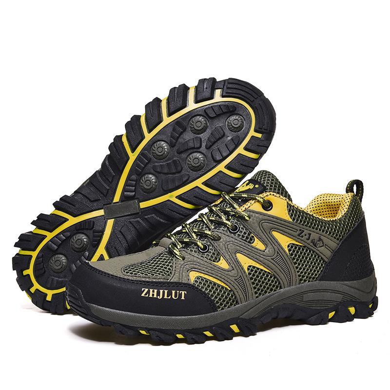 Уличная обувь для бездорожья. Уличная туристическая обувь. Дышащая мужская обувь. Нескользящая износостойкая подошва. Удобная внутренняя дышащая верхняя часть.