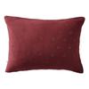 Embroidered Decorative Pillowcase "Gaïa Boho" 60 X 60 Cm &; 50 X 70 Cm "Cotton Gauze" - Gaïa Boho Wine Lees - 50 X 70 Cm