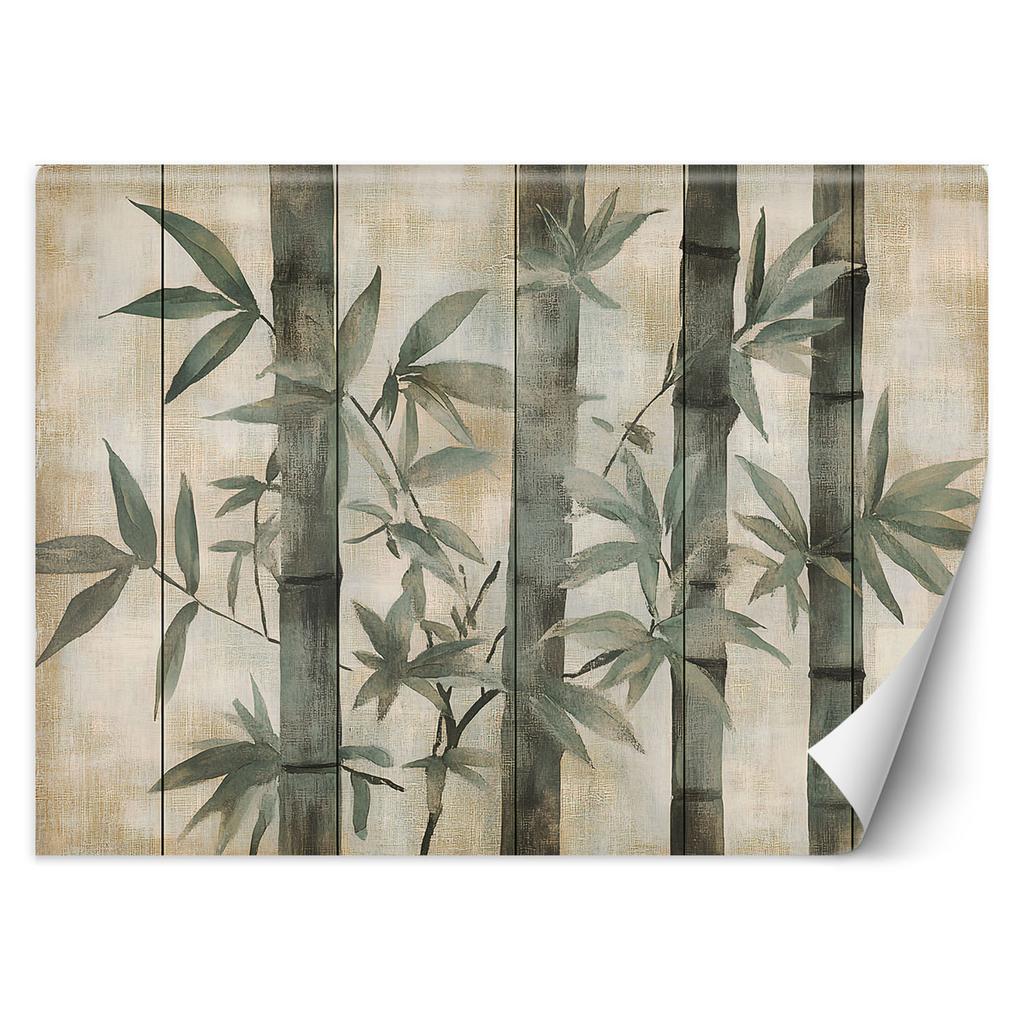 Wallpaper Bamboo In Shades of Gray