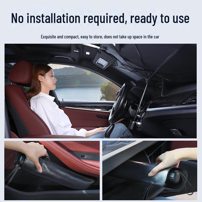 Солнцезащитный козырек для автомобиля с защитой от ультрафиолета и теплоизоляцией - удобный для хранения чехол на лобовое стекло