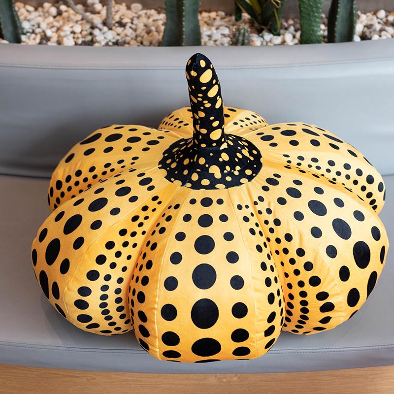 Волновая точка, игрушка в виде тыквы, Yayoi Kusama, та же тыква, декоративная подушка на Хэллоуин, кукла, детские игрушки, домашний диван, декоративная подушка