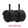 2 шт. 20x1,75/1,95 дюйма Внутренняя камера для электровелосипеда 20*1,75 дюйма Камера для горного велосипеда 20-дюймовый велосипед Черные резиновые шины Надувная