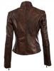 AVIATRIX Women's Real Leather Jacket (CRD9) - Nevada Brown