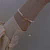 Chain Retro Fashion Baroque Women Bracelet Pearl Pendant Korean Style Bracelet Good Luck Hand Chain