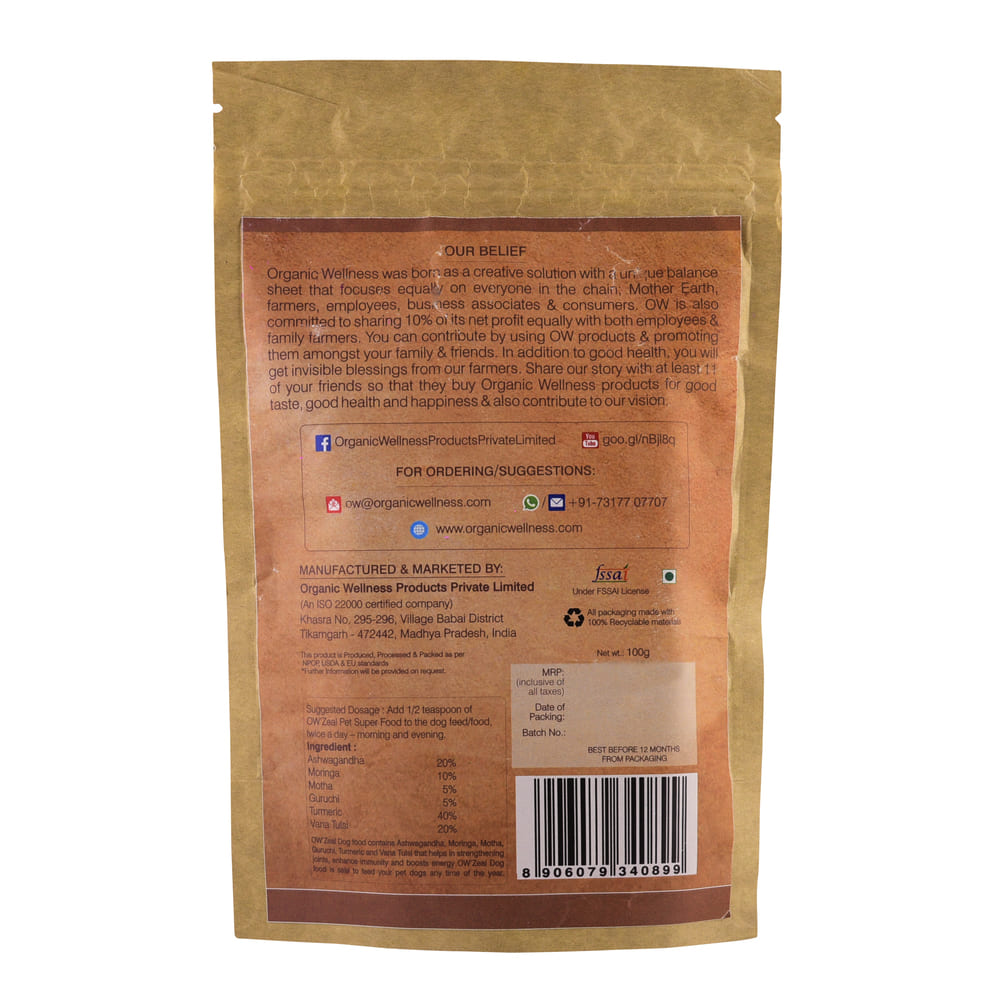 Пищевая добавка для собак (100 г), Dog Superfood, Organic Wellness