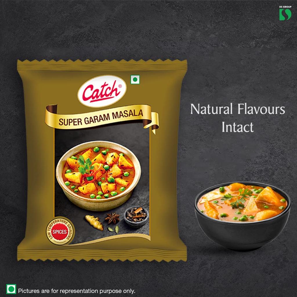 Catch Super Garam Masala Powder 200G Premium Indian Spice Blend for Curries Gravies and Marinades Adds Rich Aroma Flavor and Color