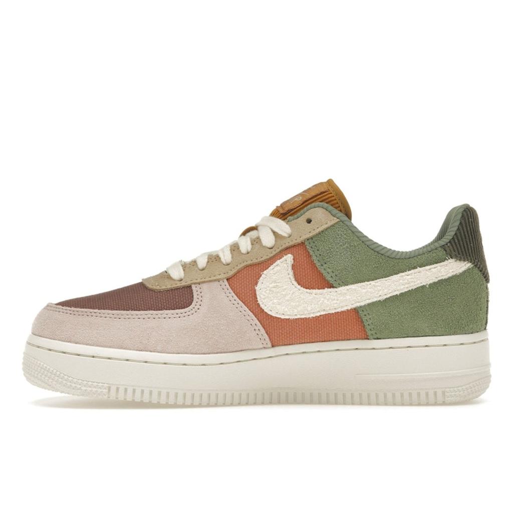 Nike Air Force 1 07 LX Oil Green Terra Blush Women Sneakers Brown Sesame Pale-Ivory FZ3782-386