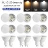 8 шт. Светодиодный спот GU10 7 Вт AC220-240V 100-240V Теплый свет Холодный свет Без мерцания Заменяет галогенную лампу 40 Вт для трекового освещения