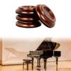 4 Pieces Piano Caster Cups Pads,Non Slip,Foot Pad Support Anti Noise Wooden Leg Coasters