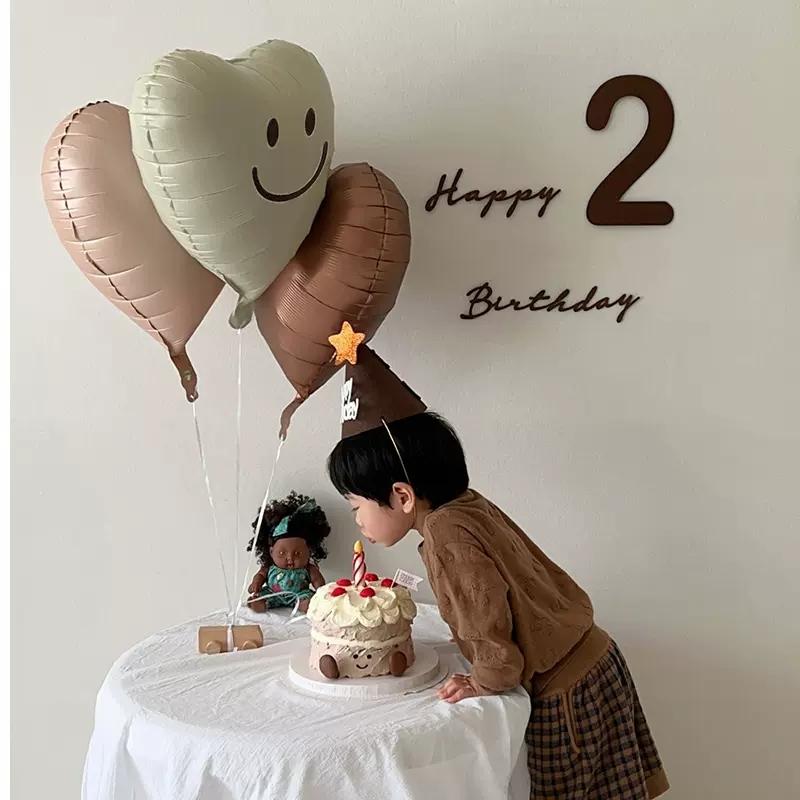 3-10 шт. 18-дюймовые воздушные шары из алюминиевой фольги в форме сердца и звезды, ретро-цветные гелиевые воздушные шары для украшения свадьбы, дня рождения, вечеринки для взрослых и детей