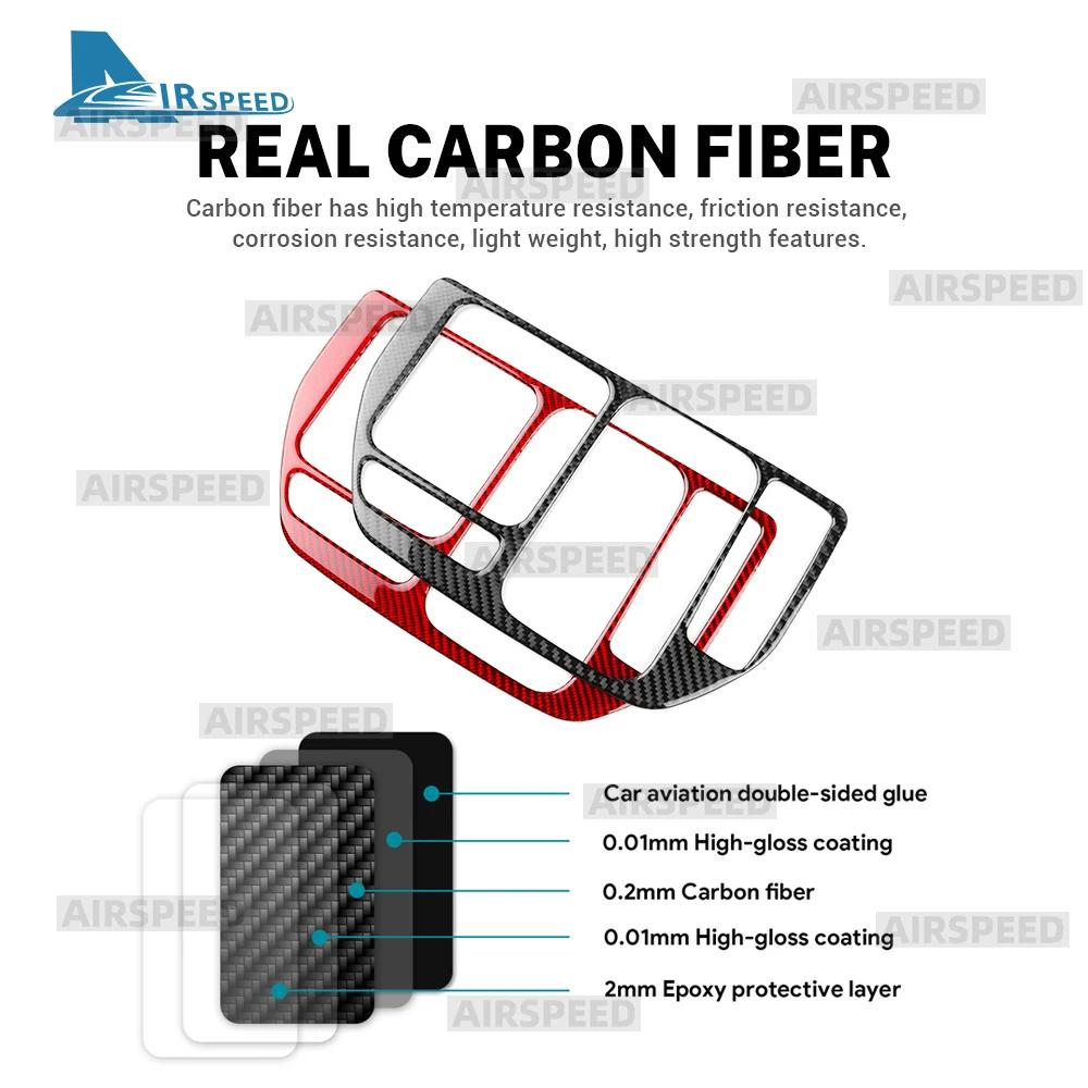 Real Soft Carbon Fiber LHD RHD For Honda Stepwgn Spada/Air RP8 2022 2023 2024 2025 Car Central Control Gear Shift Interior Trim