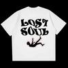 Lost Soul Tshirt 2026 Summer New Unisexs Vintage Breathable Tee Streetwear Oversized Loose Casual