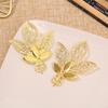 Gold Leaf Flower Connectors Iron Filigree Wraps Diy Scrapbook Home Decor Embellishments Metal Crafts