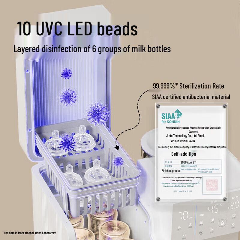 SnowBear 2-in-1 Baby Formula Maker & UV Bottle Dryer CN plug (adapter included)