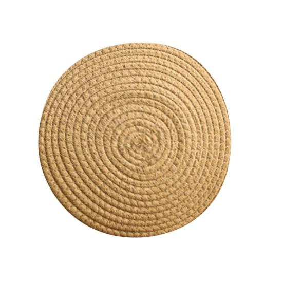 Мягкий хлопковый тканый набор подставок, теплоизоляционный, водопоглощающий, шумопоглощающий, хлопковый коврик для чашек, против ожогов