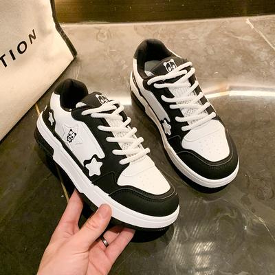 Модные осенние женские повседневные кроссовки, трендовый дизайн, плоская подошва, для улицы, для бега, для тенниса, на шнуровке, кроссовки для ходьбы, обувь на платформе