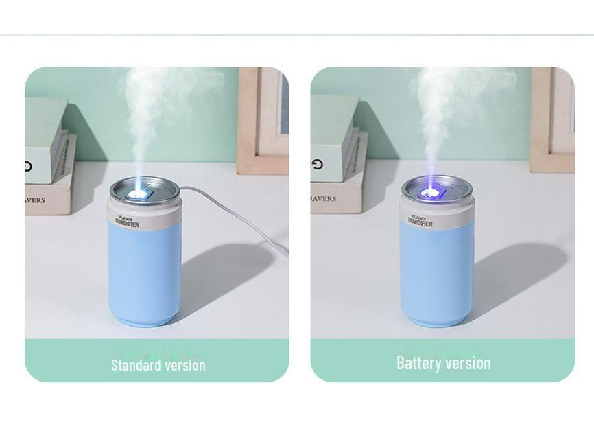 Portable USB Creative Coke Can Humidifier for Home, Office, and Car
