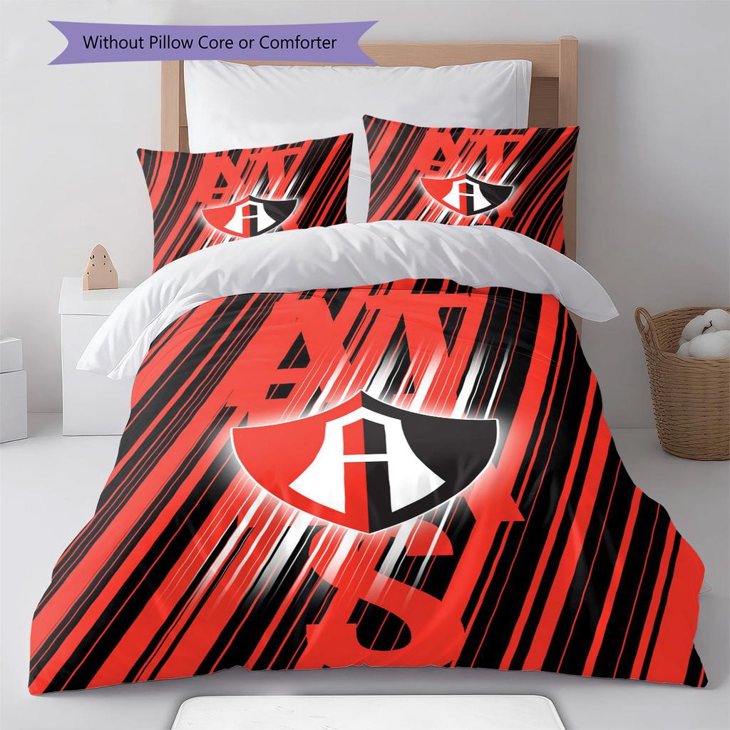 Atlas FC Pattern Bedding Set Quilt Cover Pillowcase Home Decor Gift (1 * duvet cover + 2 * pillowcase, without core)