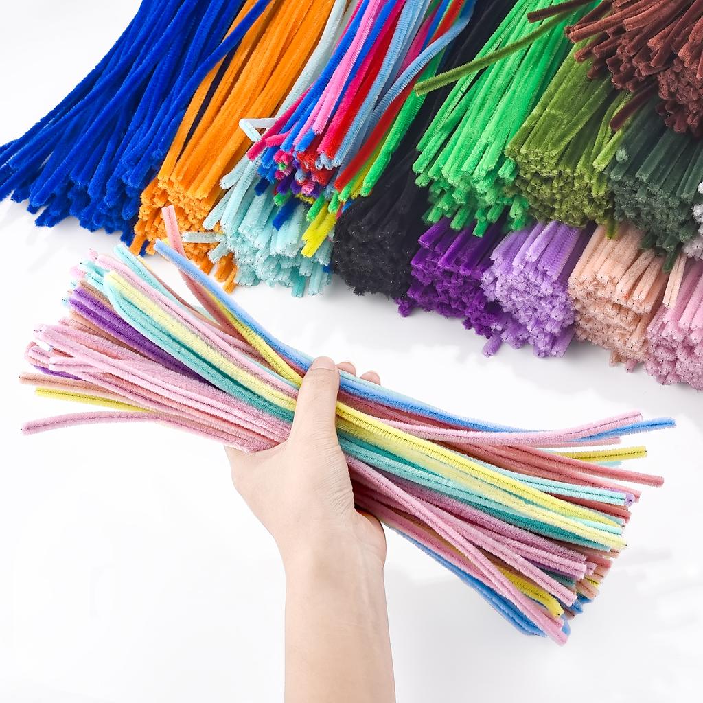 200 шт. Синельная проволока Игрушки Сделай сам Полоски Скручивающаяся проволока Наковальня Проволока Поделки Трубка Творческое хобби Дети Плюшевая палочка Синельные палочки