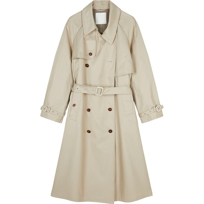 JNBY Classic Cotton Long Trench Coat