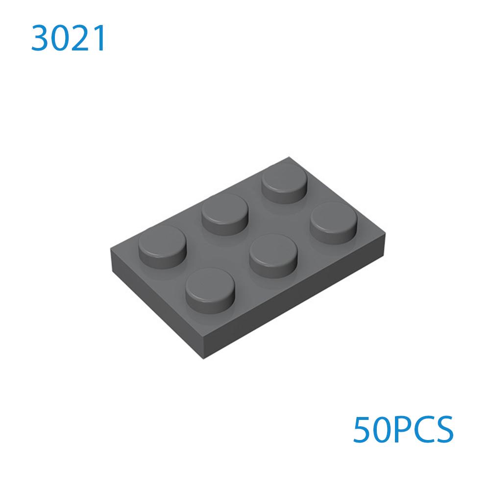 50 шт. DIY MOC Строительные блоки Тонкие Фигурки Кирпичики 2x3 Точки 12Цветов Образовательные Совместимые 3021 Игрушки для Детей Рождественский подарок
