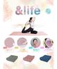 AndLife Folding Yoga Mat with Storage 6mm Thick TPE Navy Bag, Material, AL610303B01,