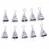 10 Silver Handmade Tin Jingle Bells for Rustic Christmas Crafts, Vintage Farmhouse Decor and Boho Witch Bells DIY Projects