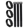 GYWHOOFT Set of 6 Velcro Elastic Cargo Tie Straps with Anti-Slip Elasticity, Adjustable Length, Multi-Purpose Tool, Disaster Preparedness, Reusable, P
