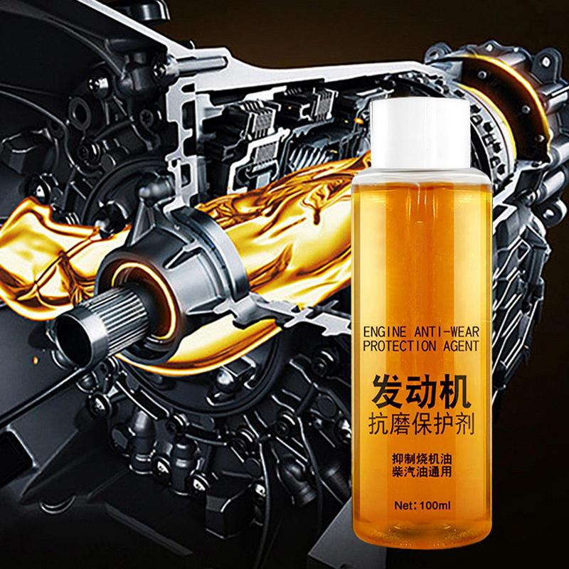 Автомобильный двигатель противоизносный агент 100 мл антифрикционный агент восстановитель двигателя и смазка для ремонта шумоподавитель